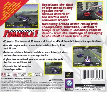 Formula 1 (EU) box cover back